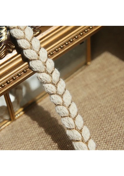 Siyah Stil 3 M 1.5 cm Geniş Altın Çizgi Pamuk Örgü Dokuma Dantel Şerit Bükülmüş Halat Dıy Eşarp Takı Giyim Ev El Sanatları Dikiş Aksesuarları (Yurt Dışından) modelleri