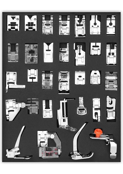 32PCS Style Adet Dikiş Makinesi Baskı Ayağı Kiti Yerli Baskı Ayağı Dikiş Ayağı Seti, Brother Singer Dikiş Makinesi Aksesuarları (Yurt Dışından)