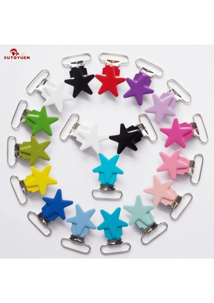 No.2 Tarzı ' 25M Kurşunsuz Yıldız Metal Bebek Kukla Emzik Zinciri Tutacağı Bağlayıcı Askı Klipleri Emzik Klipsi (Yurt Dışından) fırsatları