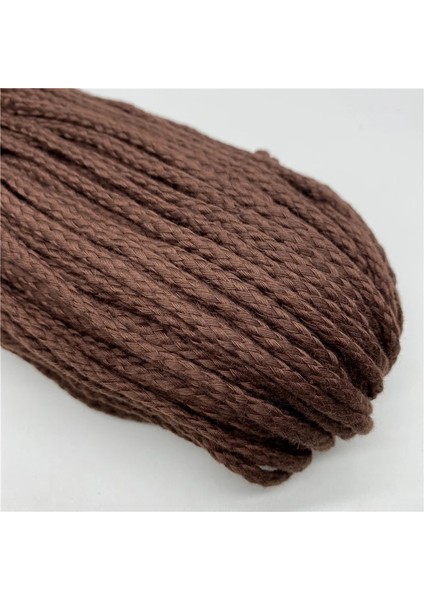 No.27 Tarzı 5yardslot 5mm Pamuk Halat Örgülü Bükülmüş Kordon Halat El Yapımı Dekorasyon Için Dıy Kordon Ficelles Couleurs Iplik Kordon (Yurt Dışından)