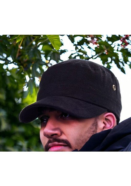 %100 Keten Mevsimlik Ünisex Castro Şapka Kep Kasket
