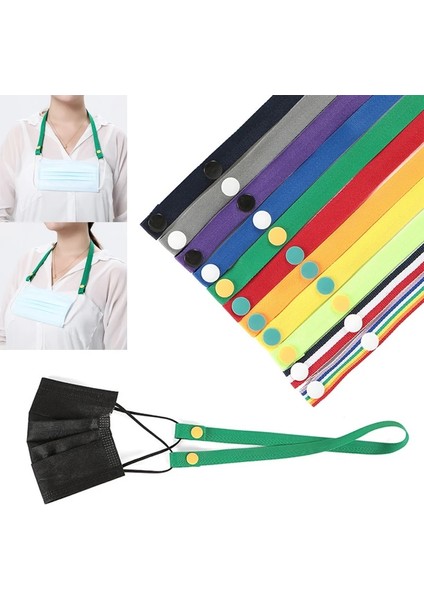 No.6 Tarzı 62CM Ayarlanabilir Kaymaz Maske Asılı Halat Yüz Maskesi Kordon Maskesi Tutucu Traceless Kulak Asılı Halat Boyun Dize Çocuklar Için Yetişkin (Yurt Dışından)