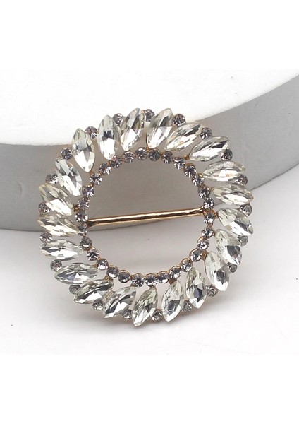 Altın Tarzı 2 Adetlot Sabit Renkler Yuvarlak Elmas Alaşım Dıy Düğün Şerit Dekorasyon Düğün Yemeği Taklidi Tokalar Dikiş Aksesuarları (Yurt Dışından)