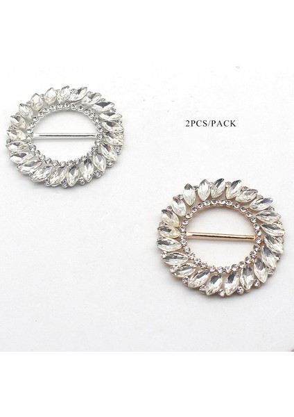 Altın Tarzı 2 Adetlot Sabit Renkler Yuvarlak Elmas Alaşım Dıy Düğün Şerit Dekorasyon Düğün Yemeği Taklidi Tokalar Dikiş Aksesuarları (Yurt Dışından) fiyatları