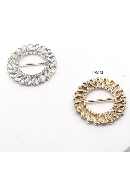 Altın Tarzı 2 Adetlot Sabit Renkler Yuvarlak Elmas Alaşım Dıy Düğün Şerit Dekorasyon Düğün Yemeği Taklidi Tokalar Dikiş Aksesuarları (Yurt Dışından) modelleri