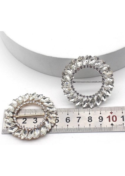 Altın Tarzı 2 Adetlot Sabit Renkler Yuvarlak Elmas Alaşım Dıy Düğün Şerit Dekorasyon Düğün Yemeği Taklidi Tokalar Dikiş Aksesuarları (Yurt Dışından) fırsatları