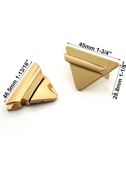 Açık Altın Tarzı 1 Adet Metal Üçgen Basın Kilidi Moda Anahtarı Kilidi Dıy Çanta Çanta Çanta Bagaj Donanım Kapatma Çanta Parçaları Aksesuarları (Yurt Dışından) modelleri