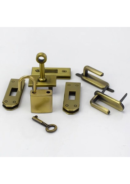 Pirinç Tarzı 45MM-1 Takım Meetee 1 Takım (7 Adet) Setleri Renkler Metal Çanta Donanım Aksesuarları Kadın Çanta Toka Kilit Toka Dıy Parçası Deri El Sanatları (Yurt Dışından)