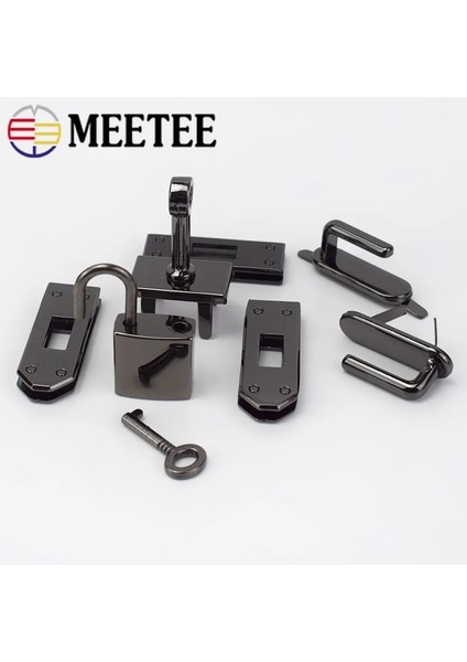 Pirinç Tarzı 45MM-1 Takım Meetee 1 Takım (7 Adet) Setleri Renkler Metal Çanta Donanım Aksesuarları Kadın Çanta Toka Kilit Toka Dıy Parçası Deri El Sanatları (Yurt Dışından) indirimleri