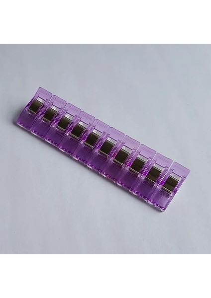 Mor Tarzı Olors Patchwork Dikiş Dıy El Sanatları Için Renkli Plastik Klipler Yorgan Kapitone Klip Yonca Wonder Klip (Yurt Dışından)