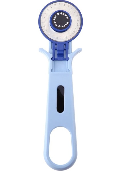45 mm Mavi Stil Patchwork Için mm Kumaş Döner Kesici Aletler Deri Kağıt Kumaş Kesici Kesme Aleti Dıy Dikiş Aksesuarları (Yurt Dışından)