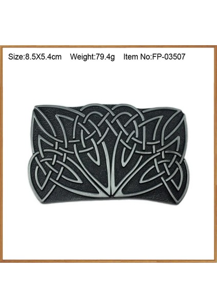 FP-03507 Stili Buckleclub Retro Çinko Alaşımı Kelt Düğümü Kovboy Kotu Hediye Kemer Tokası Fp Kalaylı Fm Genişlik Döngü (Yurt Dışından)