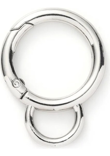Gümüş Tarzı 28MM mm Yaylı Toka Metal Açık Halka Bagaj Aksesuarları Peluş Top Kolye Anahtarlık Çanta Kemer Kayışı Toka Köpek Zinciri Çıtçıt (Yurt Dışından)