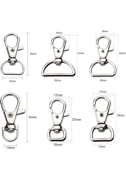 16MM Tarzı Metal Döner Tetik Istakoz Toka Giyim Dikiş Kumaş Anahtarlık Yüzük Snap Kanca Kordon Dıy Craft (Yurt Dışından) fiyatları