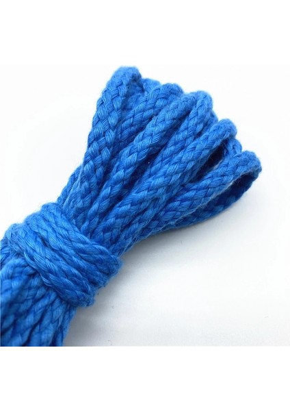No.17 Stili 5 Yards 5mm Pamuk Halat Dekoratif Bükülmüş Örgülü Kordon Halat El Yapımı Dekorasyon Için Dıy Kordon Ficelles Couleurs Iplik Kordon (Yurt Dışından)