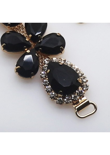 No.7 Siyah Stil 2018 Yeni Char Akrilik Zincir Dıy Konfeksiyon Dikiş Aksesuarları Metal Kristal Rhinestone Bikini Konnektörler Toka (Yurt Dışından)