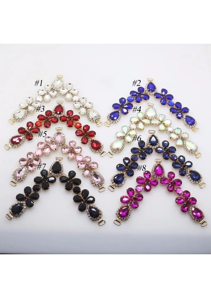 No.7 Siyah Stil 2018 Yeni Char Akrilik Zincir Dıy Konfeksiyon Dikiş Aksesuarları Metal Kristal Rhinestone Bikini Konnektörler Toka (Yurt Dışından) modelleri