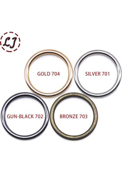 Gunblack 702 20PCS Tarzı 25MM Çok Siyah Bronz Altın Gümüş Daire Yüzük Bağlantı Alaşımlı Metal Ayakkabı Çantaları Kemer Tokaları Dıy (Yurt Dışından) indirimleri