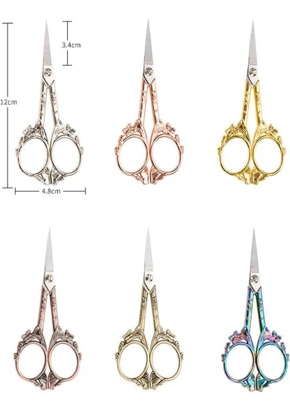 Bronz Tarzı Paslanmaz Çelik Vintage Ors Kelebek Çiçek Dikiş Retro Nakış Ors Kısa Kumaş Kesici Iplik Makası (Yurt Dışından) fırsatları