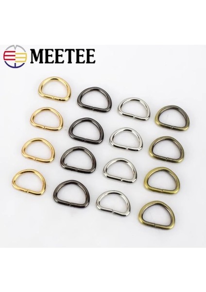 Gümüş Tarzı 100 Adet Meetee mm D Halka Toka Metal Açılış Köpek Yaka Zincir Dokuma Yüzükler Tokalar Dıy Çanta Donanım Aksesuarları BF073 (Yurt Dışından) indirimleri
