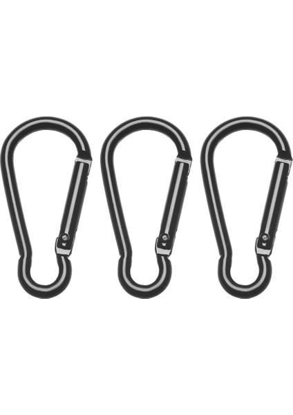 Style1 -6pcs Tarzı Siyah Alüminyum Alaşımlı D Karabina Açık Yaylı Klipsli Su Şişesi Kancaları Anahtarlık Giyim Çantası Için Quickdraws (Yurt Dışından) fırsatları