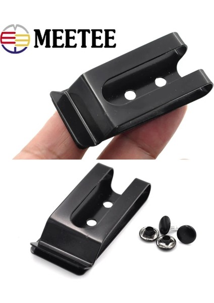 Gümüş Tarzı 10 Parça Meetee Çift Delikli Metal Yaylı Kemer Kılıf Kılıf Klipsli Tokalar Aksesuarlar, 8mm Kapaklı Çiviler Vidalar (Yurt Dışından) fiyatları