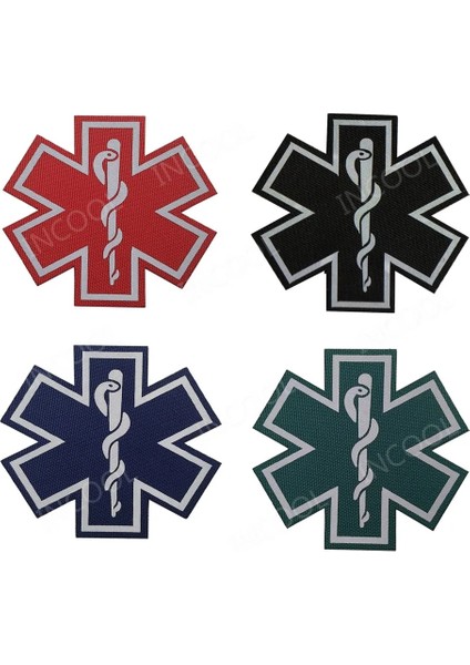 23 Yansıtıcı 7cm Stili Tıbbi Yansıtıcı Yamalar Medic Kauçuk 3D Pvc Paramedik Taktik Rozeti Doktor Çapraz Acil Kurtarma Işlemeli Yamalar (Yurt Dışından)