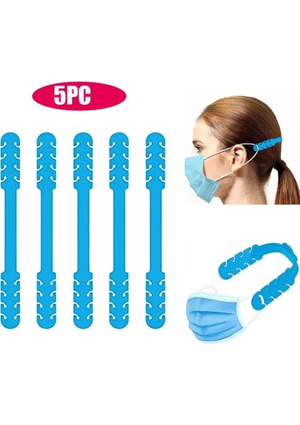 5pc B Tarzı Ayarlanabilir Maske Uzatma Kemeri Bandaj Maske Kancası Kaymaz Kulak Ipi Salvaorejas Mascarillas Maske Tutucu Koruma Maskeleri (Yurt Dışından)