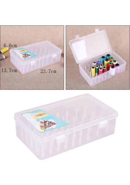 Mavi Stil Dikiş Ipliği Kutusu Witools Büyük Kapasiteli El Sanatları Bobinleri Düzenleme Kutusu Boş Dikme Craft Bobinleri Tepsili Düzenleyici Kutup (Yurt Dışından) fiyatları