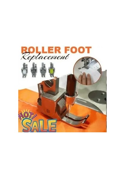 Lastik Tekerlek Stili Ayarlanabilir Makara Ayağı Değiştirme Dikiş Makinesi Baskı Ayağı Aksesuarları 4 Farklı Stil Rubberirontwistplastic Tekerlek (Yurt Dışından)