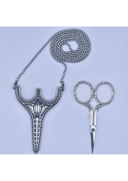 No.21 Tarzı Gümüş Vintage Ors Paslanmaz Çelik Kesme Ors Retro Küçük Oya Dikiş Ors Nakış Terzi Makası Aletler (Yurt Dışından)