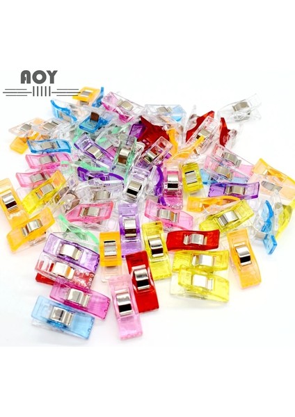 Sarı Stil Ewing Klipler Çok Renkli Pvc Plastik Kumaş Kelepçeler Patchwork Crafting Örgü Emniyet Klipsi Tutucu Dıy Aksesuarları (Yurt Dışından)