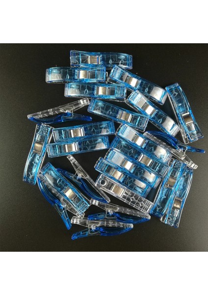 Mavi Stil Sevgilisi Wonder Klipler Pvc Plastik Klipler Örgü Tığ Patchwork Dikiş Dıy El Sanatları Yorgan Kapitone Klip Konfeksiyon Klipleri (Yurt Dışından)
