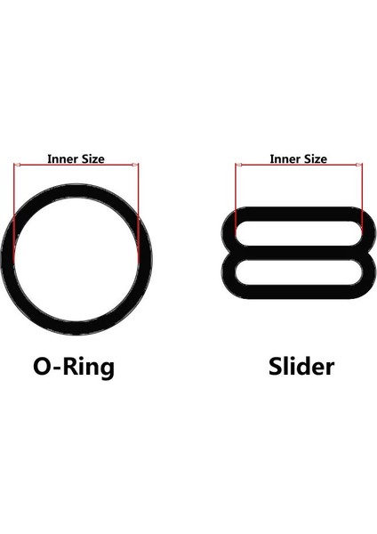 O-Ring Kaydırıcı Stili 15 mm Lot Beyaz Beyaz Renk Naylon Kaplı Metal Sütyen Ayarlayıcı Set Kaydırıcı Kanca Yüzük Dıy (Yurt Dışından)