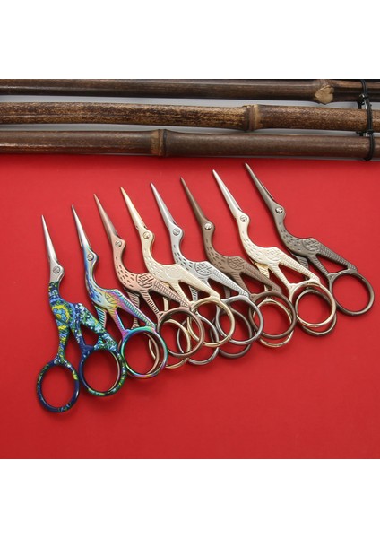 No.12 Tarzı Dayanıklı Paslanmaz Çelik Retro Kuyruk Vinç Şekli Dikiş Küçük Nakış El Sanatları Crossstitch Ors Dıy Ev Aletleri (Yurt Dışından) modelleri