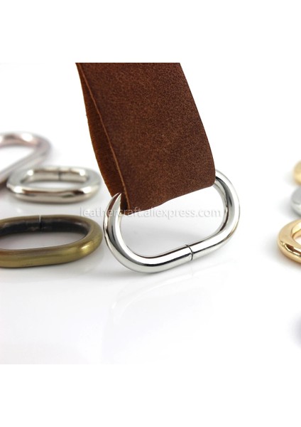 Gümüş Tarzı Kimlik 20MM 1 Adet Metal Oval Halka Toka Döngüler Dokuma Deri El Sanatları Çanta Askısı Kemer Tokası Konfeksiyon Dıy Aksesuar mm (Yurt Dışından)