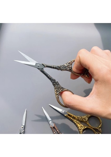 Altın Tarzı 1 Adet Avrupa Dikiş Vintage Ors Vintage Nakış Retro Terzi Makası Ors Kumaş Aracı Oya Terzi Makası (Yurt Dışından) indirimleri