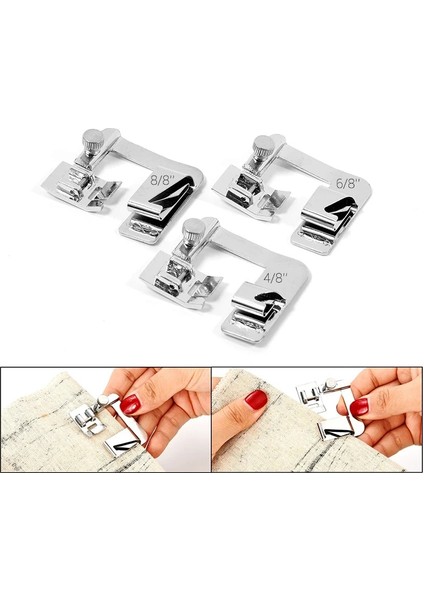 Gümüş Tarzı Ayak Baskı Rulo Etek Ayakları Yerli Dikiş Makinesi Brother Şarkıcı Janome Babylock Juki Dikiş Düşük Saplı Makine Aksesuarı (Yurt Dışından)