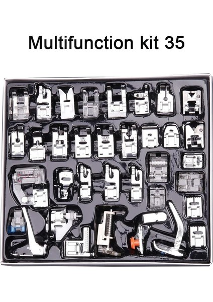 Ayak 35 Adet Stil Basın Inne Et Dikiş Makinesi Baskı Ayağı Basın Brother Şarkıcı Kiti Örgü Kör Dikiş Overlock Fermuar Cetvel Parçaları (Yurt Dışından)