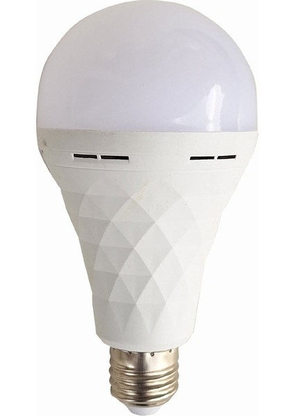 Şarjlı LED Ampul E27 15 Watt Beyaz Işık