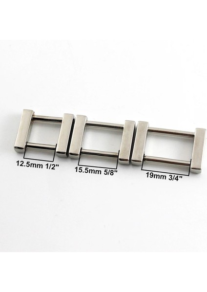 Bronz Tarzı Kimlik 15.5mm Metal Sökülebilir Çıkarılabilir Açık Vidalı Dikdörtgen Halka Toka Köstek Toka Deri El Sanatları Çanta Askısı Kemer Kolu Dokuma (Yurt Dışından)
