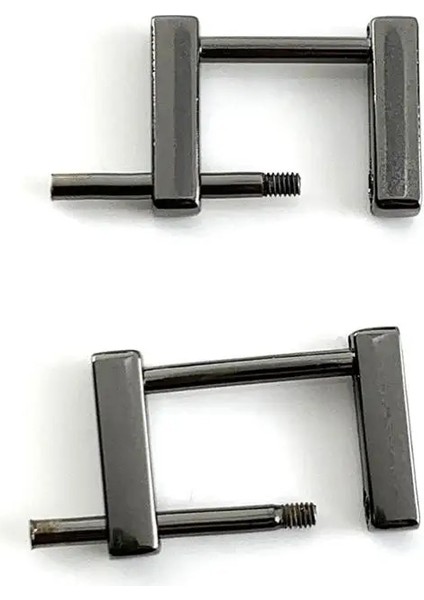 Bronz Tarzı Kimlik 15.5mm Metal Sökülebilir Çıkarılabilir Açık Vidalı Dikdörtgen Halka Toka Köstek Toka Deri El Sanatları Çanta Askısı Kemer Kolu Dokuma (Yurt Dışından)
