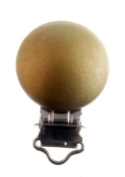 Koyu Altın Tarzı Bebek Emzik Klipleri Desen Ahşap Metal Tutucular Sevimli Bebek Emzik Klipsler Aksesuarlar 4.4x2.9cm (Yurt Dışından)