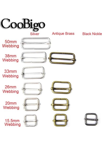 Gümüş Tarzı Dokuma Boyutu 31.5mm Ack Metal Slaytlar Tri-Glides Tel Biçimli Makaralı Tokalar Kayış Kaydırıcı Çanta Bandı Dikdörtgen Ayarlı Kemer Tokaları (Yurt Dışından) fırsatları