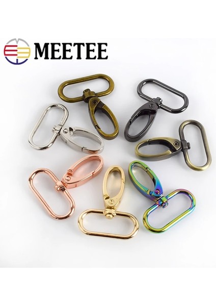 Siyah Stil 26 mm 5 Adet Deri Kemer Askı Çanta Tokaları Metal Klipsler Istakoz Köpek Tasması Anahtarlık Döner Tetik Alkış Kanca Dıy Aksesuarları F (Yurt Dışından)