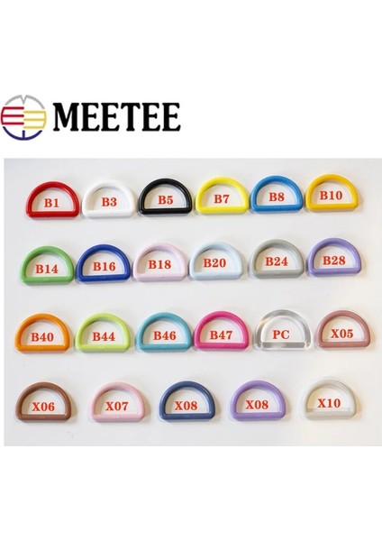 Bilgisayar Stili 38MM Meetee mm Plastik O D Halka Toka Yüksek Li Renkli Dıy El Yapımı Bagaj Çantası Askı Dokuma Tokalar Aksesuarları (Yurt Dışından)