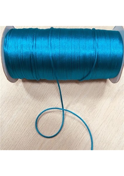 374 Okyanus Mavisi Stili 2mm Örgülü Makrome Ipek Makrome Kordon Halat Iplik Tel Dıy Çin Düğüm Saten Bilezikler Yapımı Bulguları Boncuk 10 Metre Lot (Yurt Dışından)