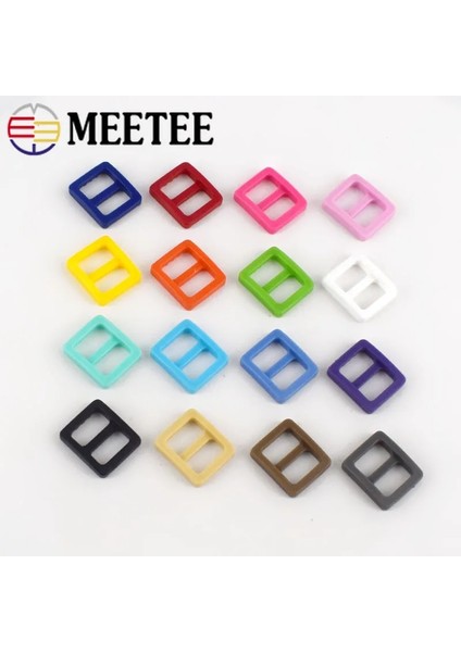 Soluk Pembe Tarzı 50 Parça Adet Meetee Renkli Plastik Kaydırıcı Tri-Glide Ayarlanabilir Toka Köpek Yaka Koşum Sırt Çantası Askı Dokuma Çanta Parçaları (Yurt Dışından) fiyatları