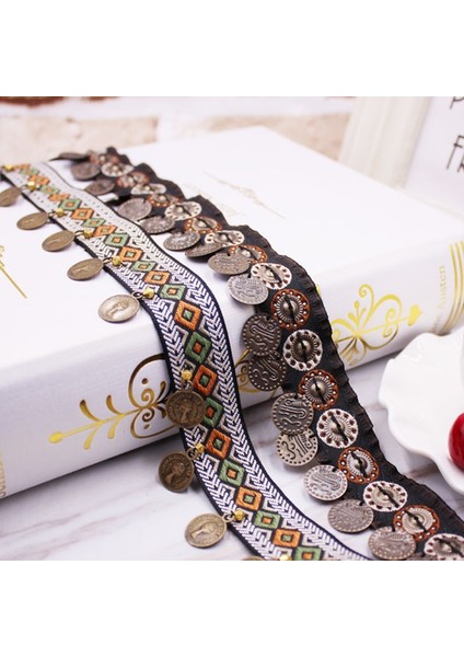 30 mm Genişlik Stili 1 Yard Vintage Etnik Nakış Dantel Şerit Püskül Fringe Trim Metal Charms Dıy Dikiş Konfeksiyon Ayakkabı Çanta Malzemeleri Aksesuar (Yurt Dışından)