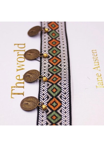 30 mm Genişlik Stili 1 Yard Vintage Etnik Nakış Dantel Şerit Püskül Fringe Trim Metal Charms Dıy Dikiş Konfeksiyon Ayakkabı Çanta Malzemeleri Aksesuar (Yurt Dışından)